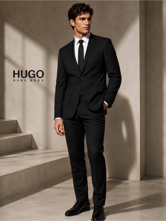 Hugo Boss Other - HUGO Hugo Boss Men’s Black 2-Piece Suit – Genius – Size 42S / 52C